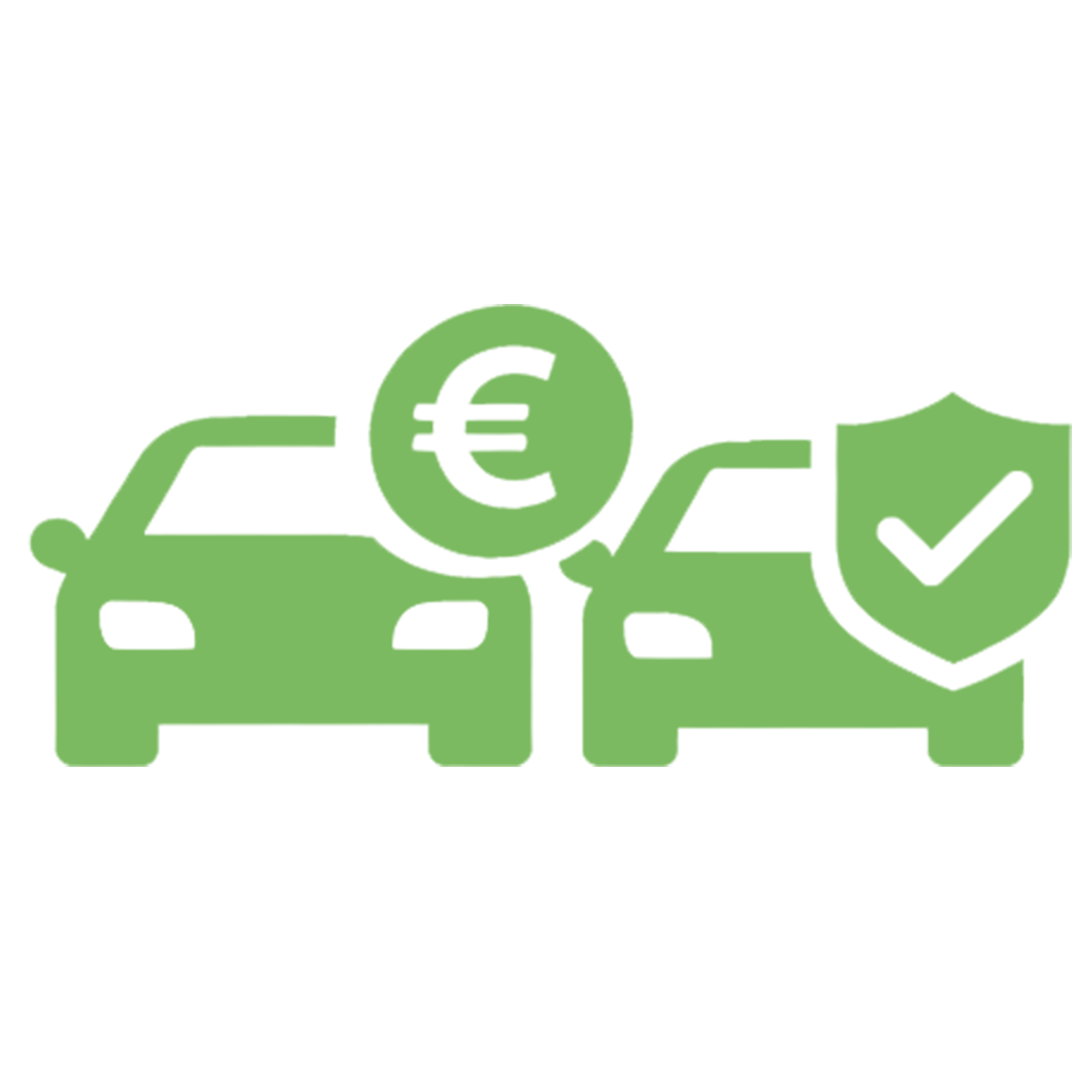 Icon mit Transportfahrzeug und Eurozeichen