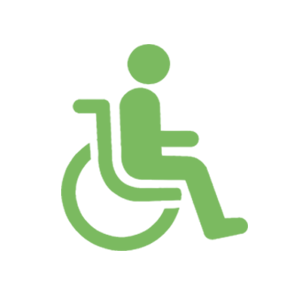 Icon mit Rollstuhlfahrer